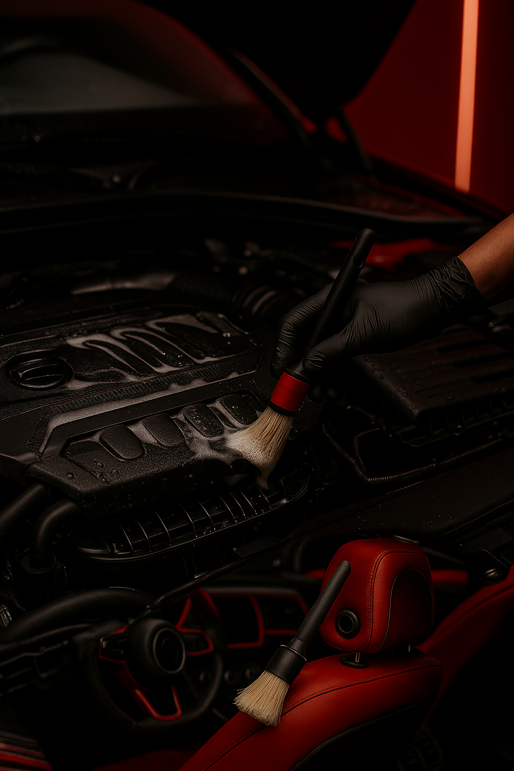 Nettoyage du compartiment moteur